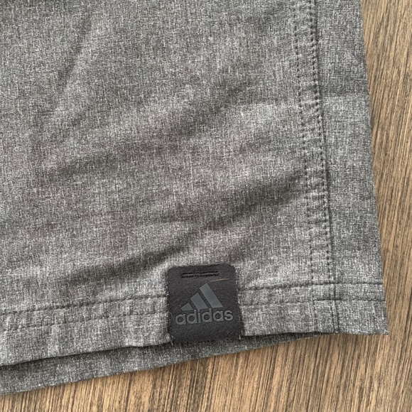 Mens Adidas 3 Stripe Shorts in Grey - Picture 2 of 8